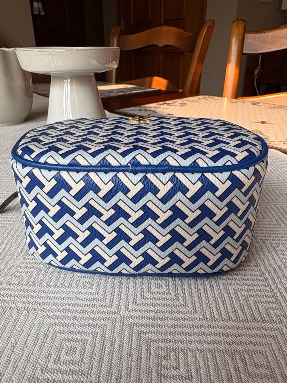 Tory Burch T Zag Cosmetic Pouch